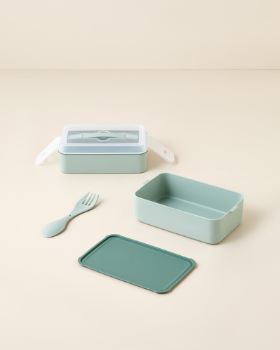 Collotte Plastik 4 Parça Lunch Box Saklama Kabı 10,5x17 cm Yeşil