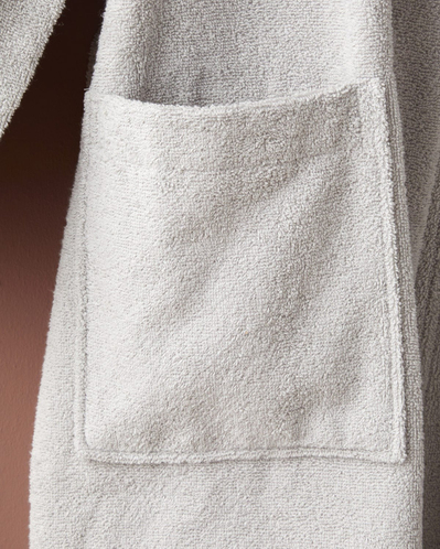 Cotton Line %100 Pamuk Bornoz Açık Gri 360 G/m²