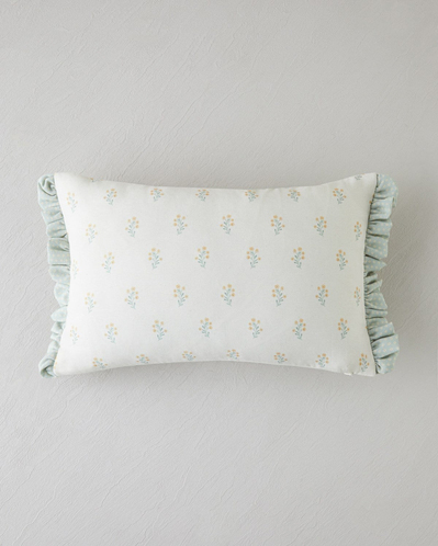 Daisy Green Dolgulu Kırlent 35x50 cm Yeşil