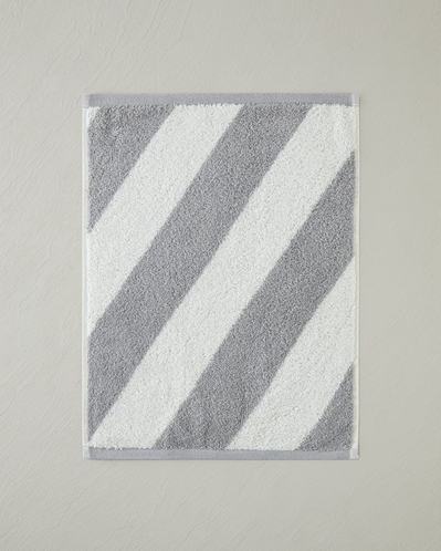 Diagonal Pamuk El Havlusu 30x40 cm Gri