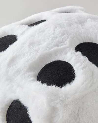 Dice Pelüş Dekoratif Kırlent 20x20 cm Beyaz