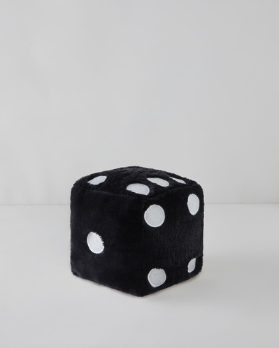 Dice Dekoratif Kırlent 20x20 cm Siyah