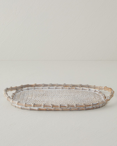 Doris Dekoratif Tepsi 40,8x4,3x23,3 cm Naturel