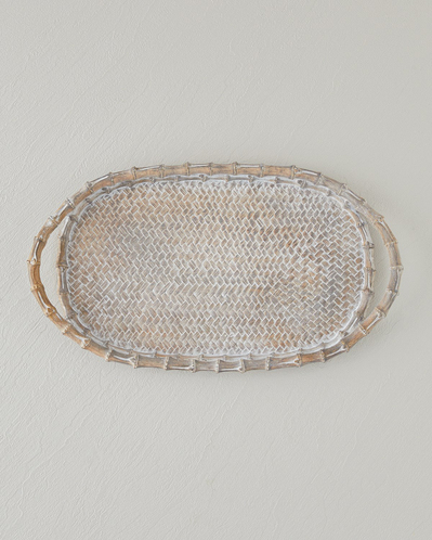 Doris Dekoratif Tepsi 40,8x4,3x23,3 cm Naturel