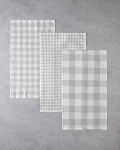 Dyna Pamuk Polyester 3lü Kurulama Bezi 30x50 cm Gri