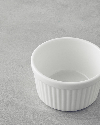 Elise Porselen Sufle Fırın Kabı 9 cm Beyaz