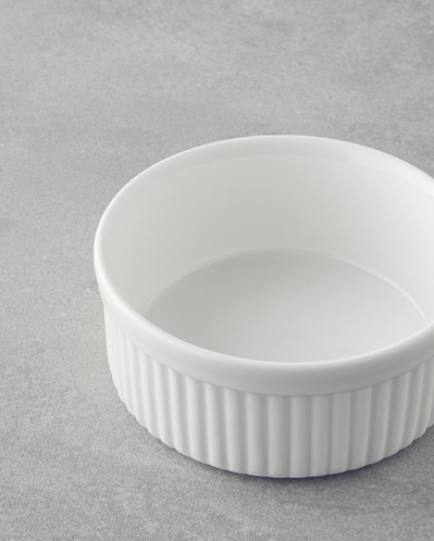 Elise Porselen Sufle Fırın Kabı 11 cm Beyaz
