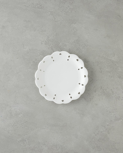 Elodie Porselen Pasta Tabağı 21 cm Beyaz