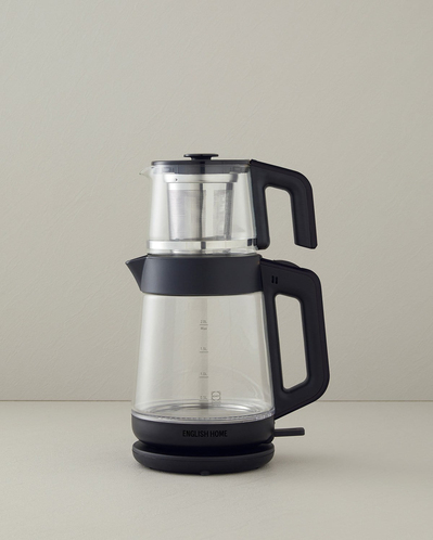 English Home CMK 6001 Cam Çay Makinesi ve Kettle 2L Siyah