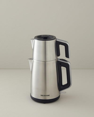 English Home CMK 6010 Inox Çay Makinesi ve Kettle Siyah-Krom