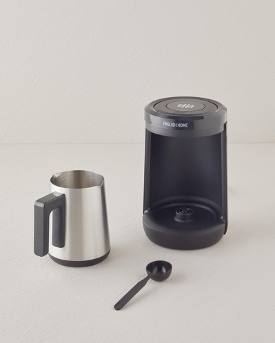English Home TKM 6001 Çelik Cezve Çift Taşım Türk Kahvesi Makinesi Siyah-Krom