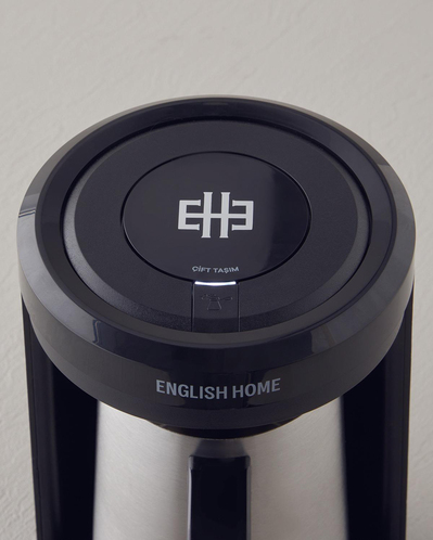 English Home TKM 6001 Çelik Cezve Çift Taşım Türk Kahvesi Makinesi Siyah-Krom