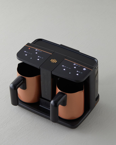 English Home TKM 6020 Çift Hazneli İkili Türk Kahvesi Makinesi Siyah-Bakır