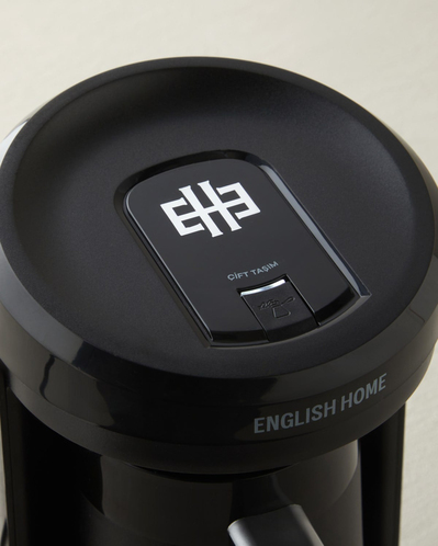 English Home TKM 6032 Plastik Cezve Çift Taşım Türk Kahvesi Makinesi Siyah-Krom