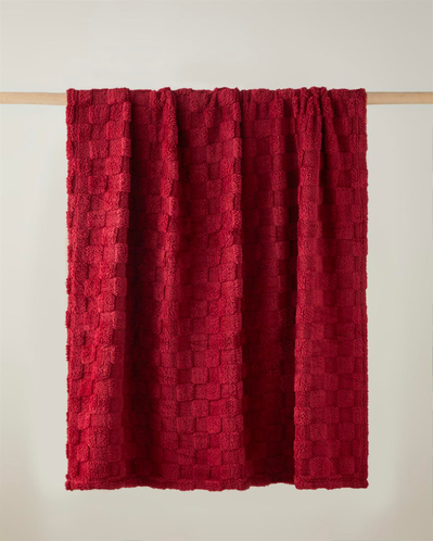 Fancy  Square Koltuk Şalı 120x160 cm Bordo