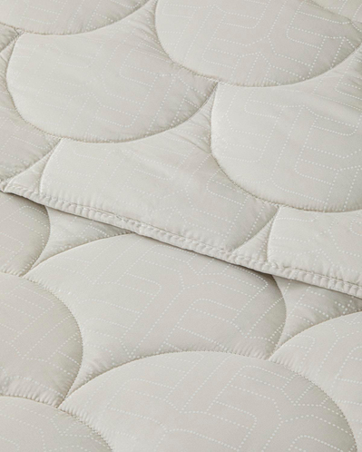 Fiesta Baskılı Mikrofiber Çift Kişilik Yorgan 195x215 cm Taş Rengi