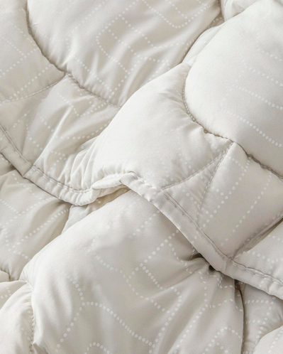 Fiesta Baskılı Mikrofiber Tek Kişilik Yorgan 155x215 cm Taş Rengi