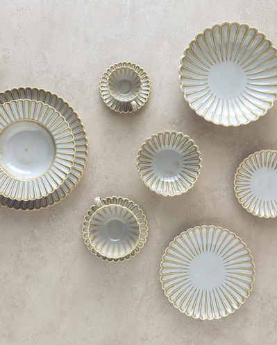Fiore New Bone China Salata Kase 22 cm Gri