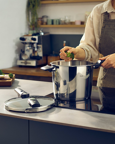Fissler Vitaquick Elemental Paslanmaz Çelik Düdüklü Tencere 6L