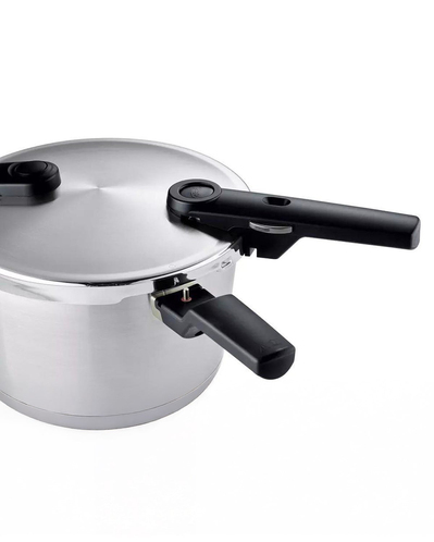 Fissler Vitaquick Glossy Düdüklü Tencere 6L Siyah