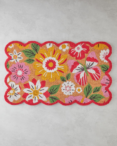 Florina Kapı Önü Paspası 45x75 cm Multicolor