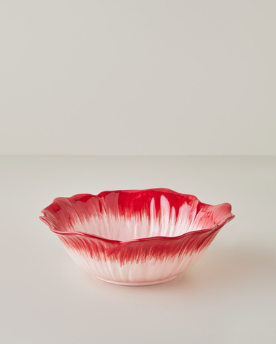 Flowerella Dolomite Kase 22 cm Kırmızı-Pembe