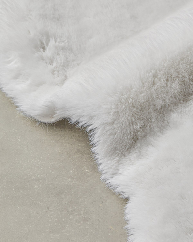 Furry Pelüş Post 80x150 cm Beyaz