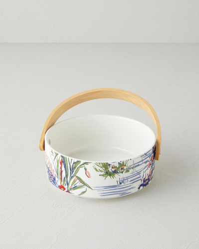 Garden Serenity Stoneware Sunumluk 17x7 cm Renkli