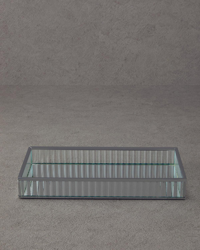 Glamour Aynalı Tepsi Silver