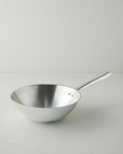Glow Çelik Wok Tava 28 cm Silver