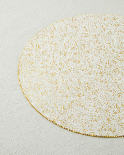 Gold Elegance Polyester 2li Amerikan Servis 38 cm Gold Bej