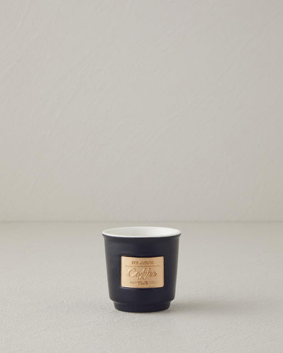 Goldy New Bone China Espresso Fincan 90 ml Siyah-Gold