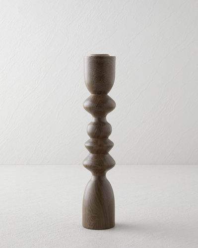 Grace Şamdan 27 cm Koyu Kahverengi