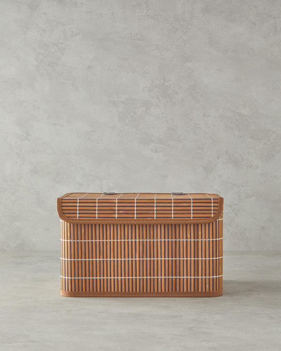 Hardwood Bambu Saklama Kutusu Kahve