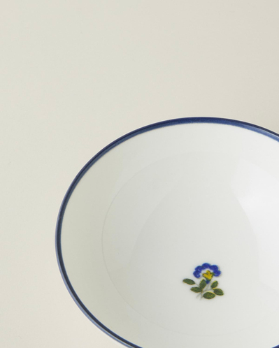 Harmony Talavera Porselen Kase 14 cm Beyaz - Lacivert