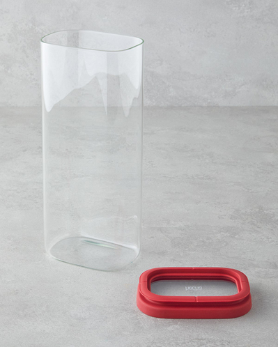 Hecha Cam Kavanoz 2000 ml Kırmızı