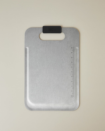 Hecha Master Cut Paslanmaz Çelik Kesme Tahtası 34,5x22,2 cm Siyah