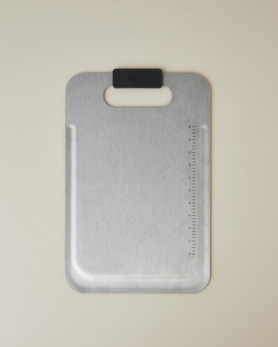 Hecha Master Cut Paslanmaz Çelik Kesme Tahtası 34,5x22,2 cm Siyah
