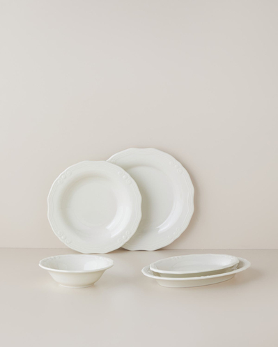 Heritage Porselen Yemek Takımı 21 Parça 6 Kişilik Beyaz