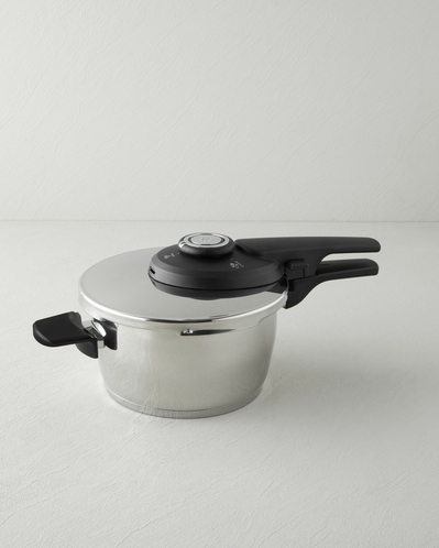 HyperChef Paslanmaz Çelik Düdüklü Tencere Seti 4 + 6 L Siyah