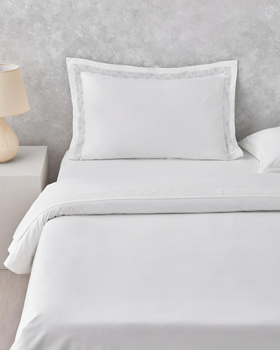 Imperial Lace Güpürlü Oxford King Size Çarşaflı Nevresim Takımı 240x220 cm Beyaz