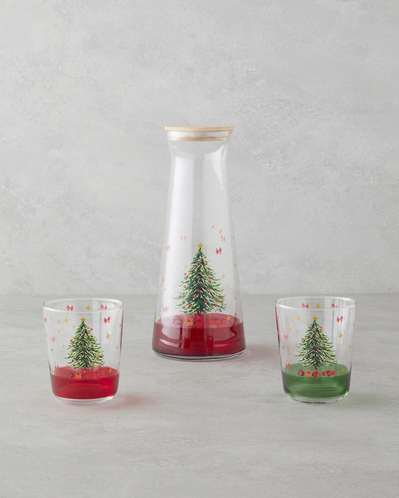 Jingle Tree Cam 3 Parça Su Takımı 1150 ml + 315 ml Renkli