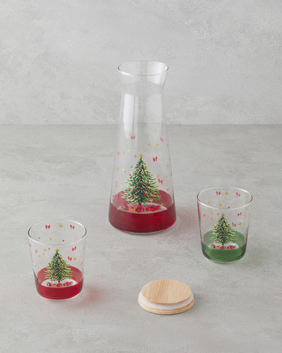 Jingle Tree Cam 3 Parça Su Takımı 1150 ml + 315 ml Renkli