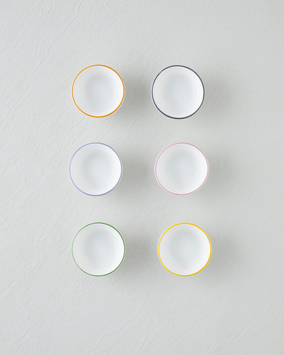 Joyfull Seramik 6lı Çerezlik 6 cm Renkli