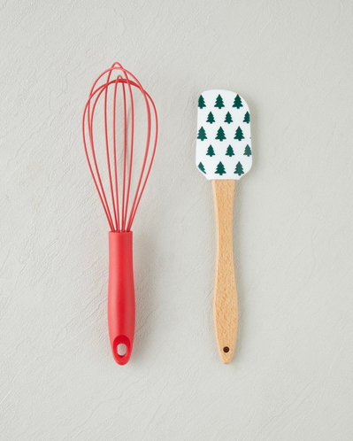Joyfull Silikon 2 Parça Servis Gereci 25,4x26,5 cm Beyaz - Yeşil