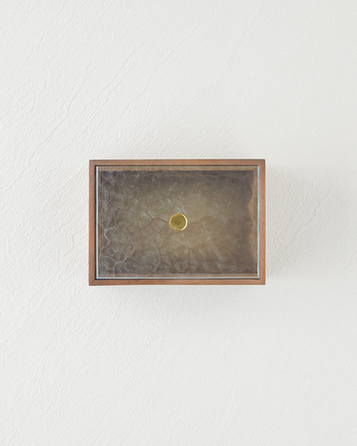Kavita Dekoratif Kutu 17,5x12,5x10 cm Koyu Kahverengi
