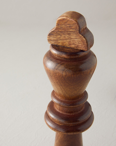 King Dekoratif Obje 27,5 cm Kahve