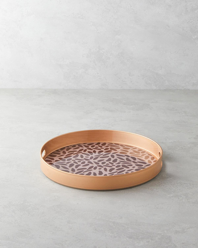 Lapis Tepsi 33 cm Kahve – Gold
