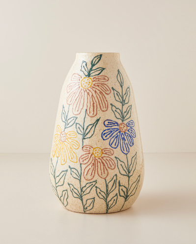 Lauren Seramik Vazo Multicolor