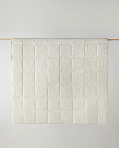 Layna Yıkanabilir Yün Çift Kişilik Yorgan 195x215 cm Krem